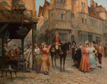  Spain Oil Painting - the postman Spain Bourbon Dynasty Mariano Alonso Perez